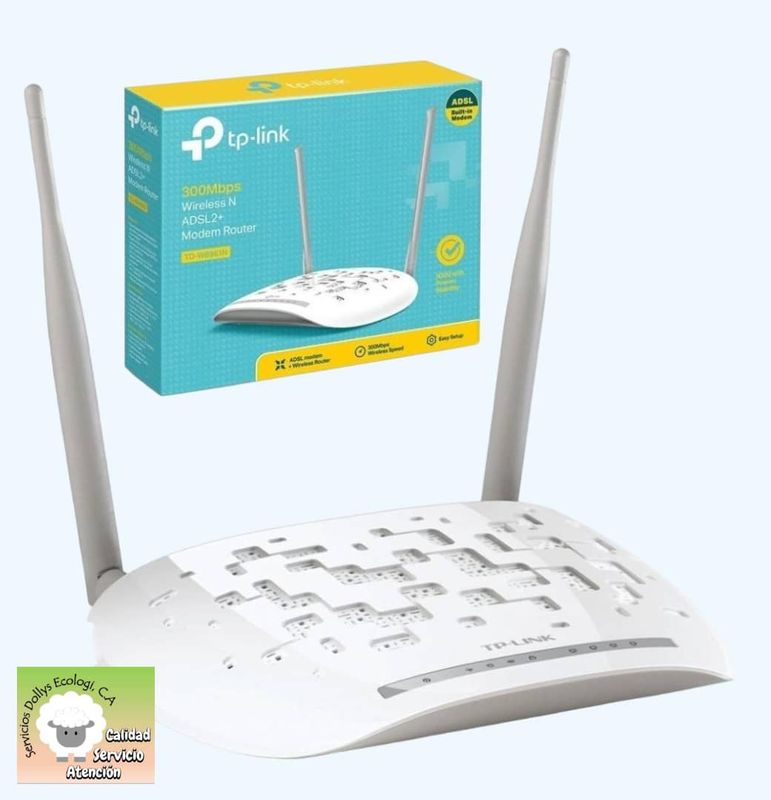 MODEM ROUTER INALAMBRICO 300MBPS TL-W8961N ( 2 ANTENAS )