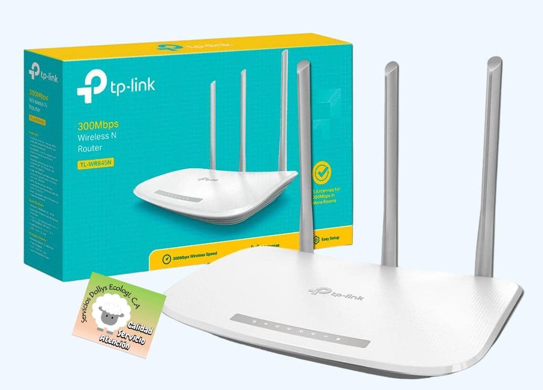 ROUTER INALAMBRICO ALTA POTENCIA 300MBPS TL-WR845N (  3 ANTENAS )