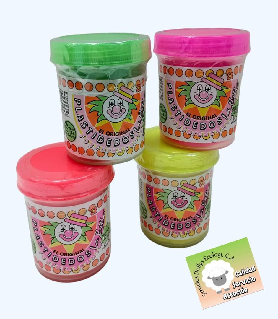 MASA DE MODELAR /PLASTIDEDOS NEON Y PRIMARIOS