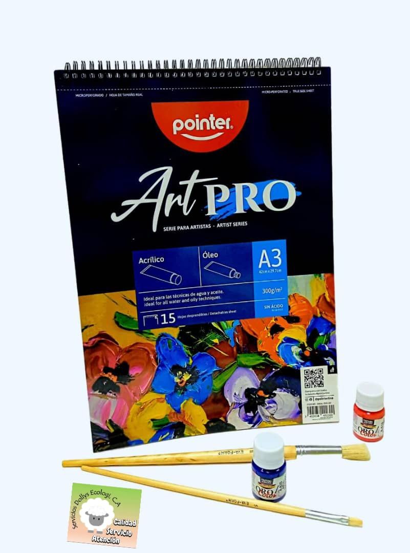 BLOCK DE DIBUJO ARTPRO POINTER A3 ( 42 X 29,7 CM ) 15 HOJAS DBOL-300-A3