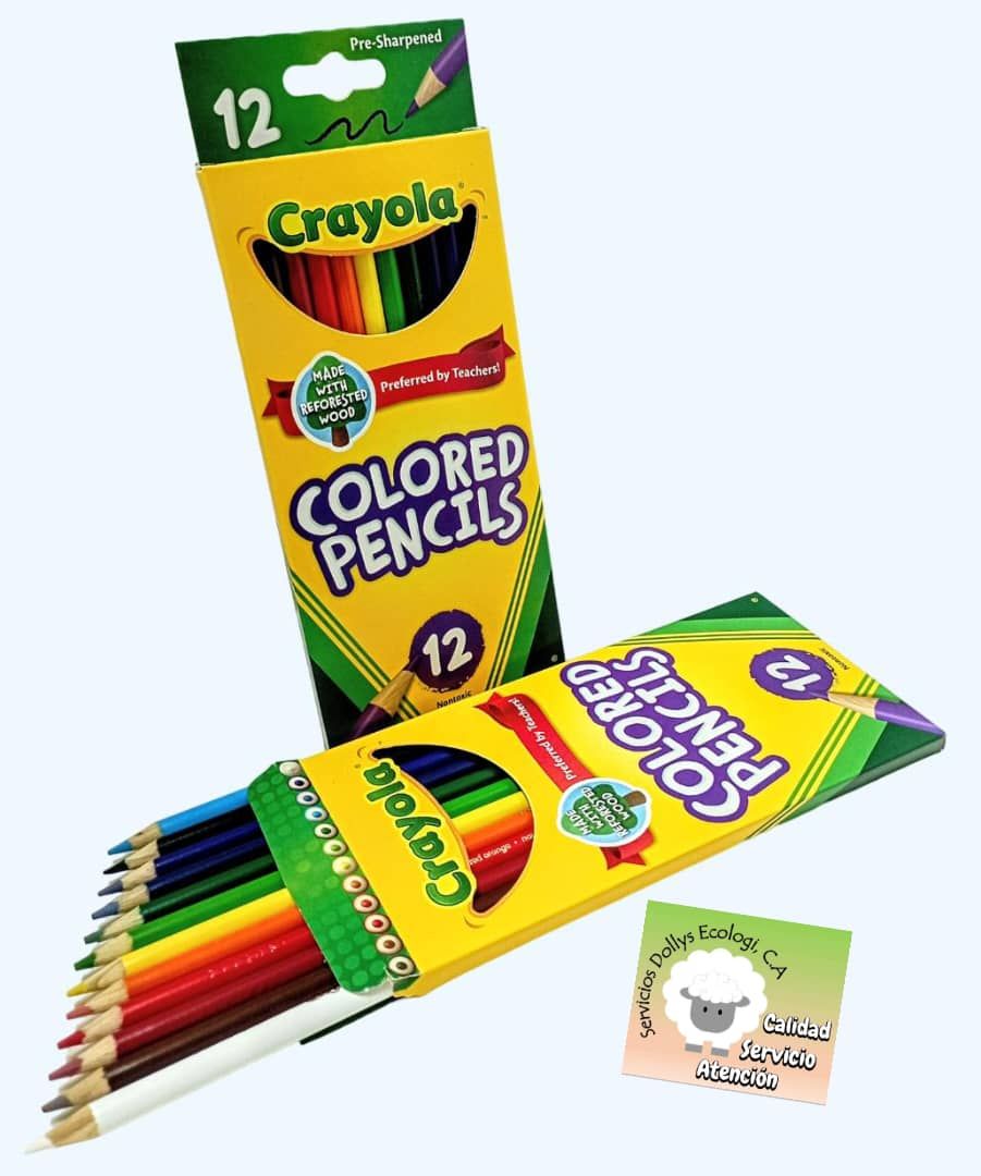 COLORES CREYONES MARCA CRAYOLA, SELECCIONE SU PREFERENCIA: CAJA CRAYOLA ( 12 COLORES )