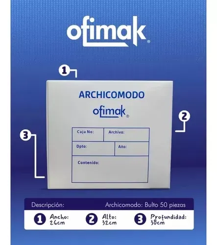 ARCHICOMODO (CAJA PLASTICA PARA ARCHIVAR)