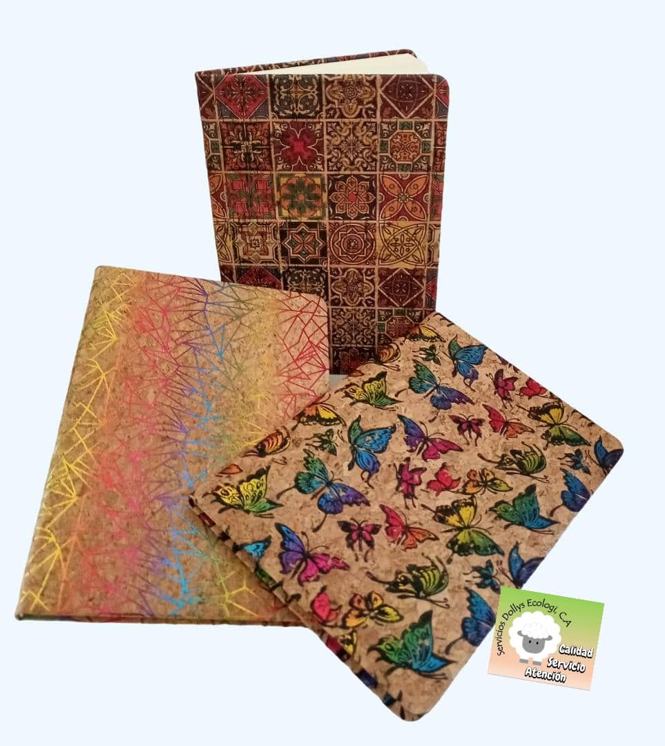 LIBRETAS DE NOTAS EMPASTADAS TAMAÑO MEDIANO, COSIDAS, SELECCIONE LA DE SU PREFERENCIA: MARIPOSAS