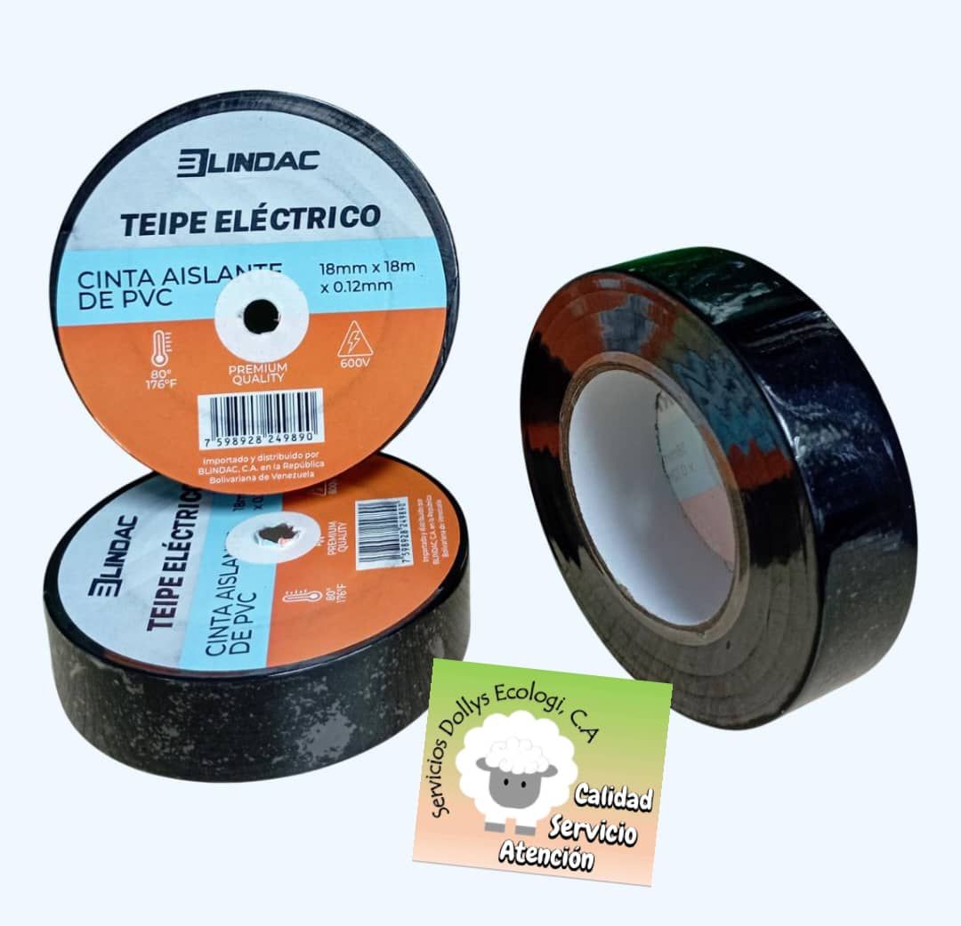 TEIPE ELECTRICO BLINDAC COLOR NEGRO 18 MM X 18 M