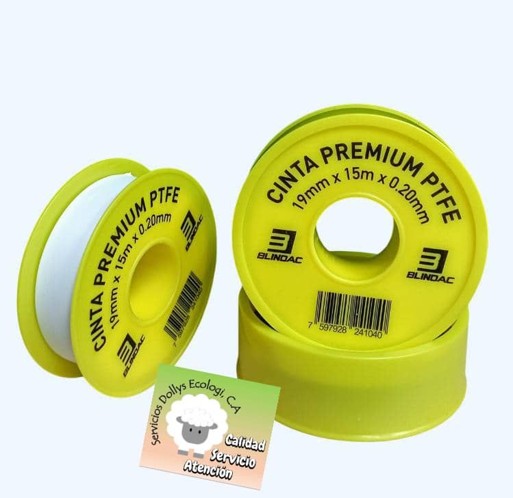 TEFLON BLINDAC CINTA PREMIUM PTFE 19 MM X 15 MTS