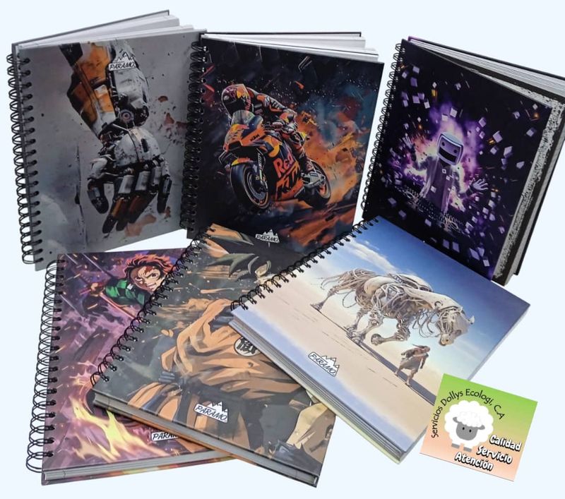 LIBRETAS ESPIRAL 5 MATERIAS PARAMO NOTEBOOK ( TAMAÑO 27 X 20,5 CM ) - NUEVOS DISEÑOS