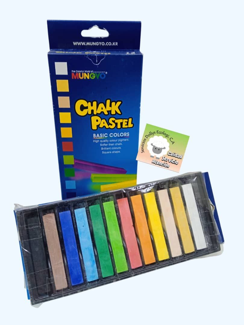 TIZA PASTEL  PARA PINTAR ( 12 COLORES )