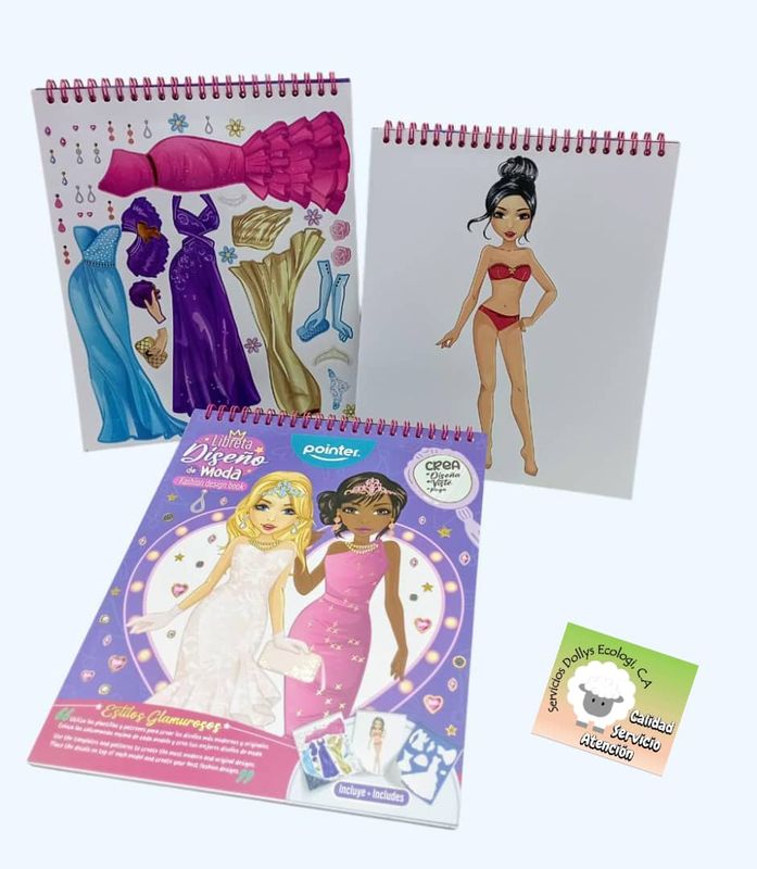 LIBRETA DISEÑO DE MODAS POINTER FASHION DESIGN BOOK  FBK-2426