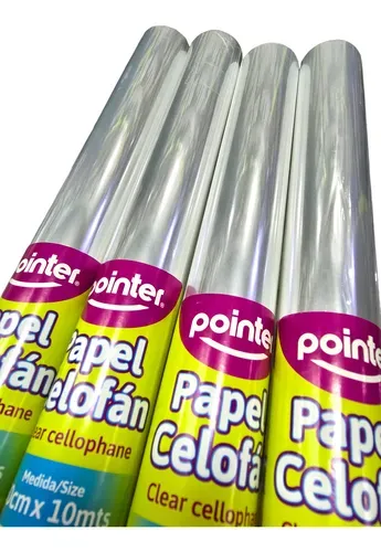 ROLLO DE PAPEL CELOFAN TRANSPARENTE DE VARIADOS METRAJES  ( 70 CM X 25 METROS Y  70 CM X 30 METROS )