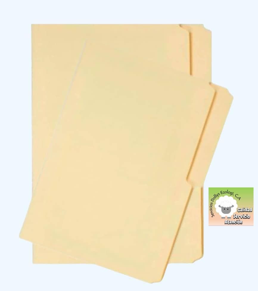 CARPETAS MANILA DE VARIADOS TAMAÑOS CARPETAS MANILA DE VARIADOS TAMAÑOS
