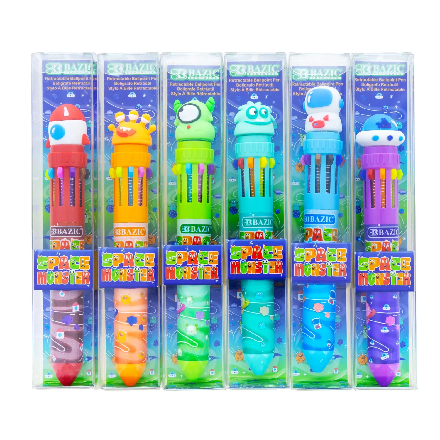 BOLIGRAFO MULTICOLOR DIFERENTES FIGURAS DE MONSTRUOS ( 10 COLORES ) BOLIGRAFO MULTICOLOR DIFERENTES FIGURAS DE MONSTRUOS ( 10 COLORES )