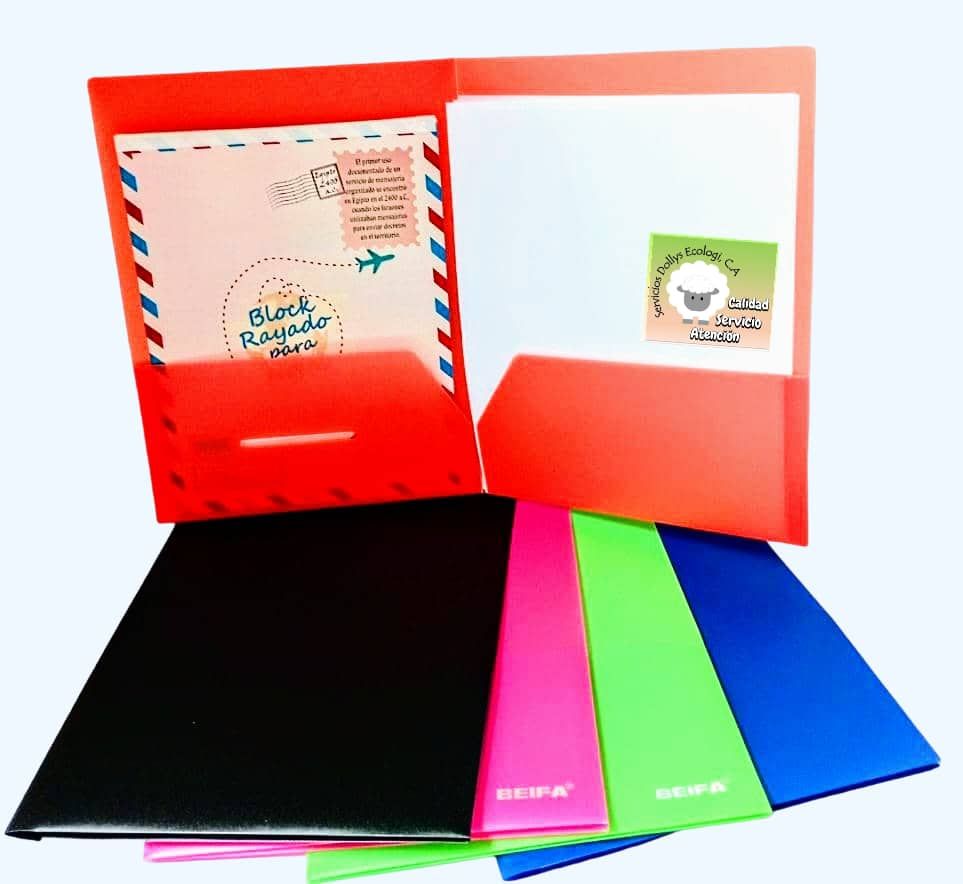 CARPETA DE CARTON O PLASTICA DOBLE SOLAPA TAMAÑO CARTA O A4 CARPETA DE CARTON O PLASTICA DOBLE SOLAPA TAMAÑO CARTA O A4, SELECCIONE SU PREFERENCIA: PLASTICA TAMAÑO CARTA