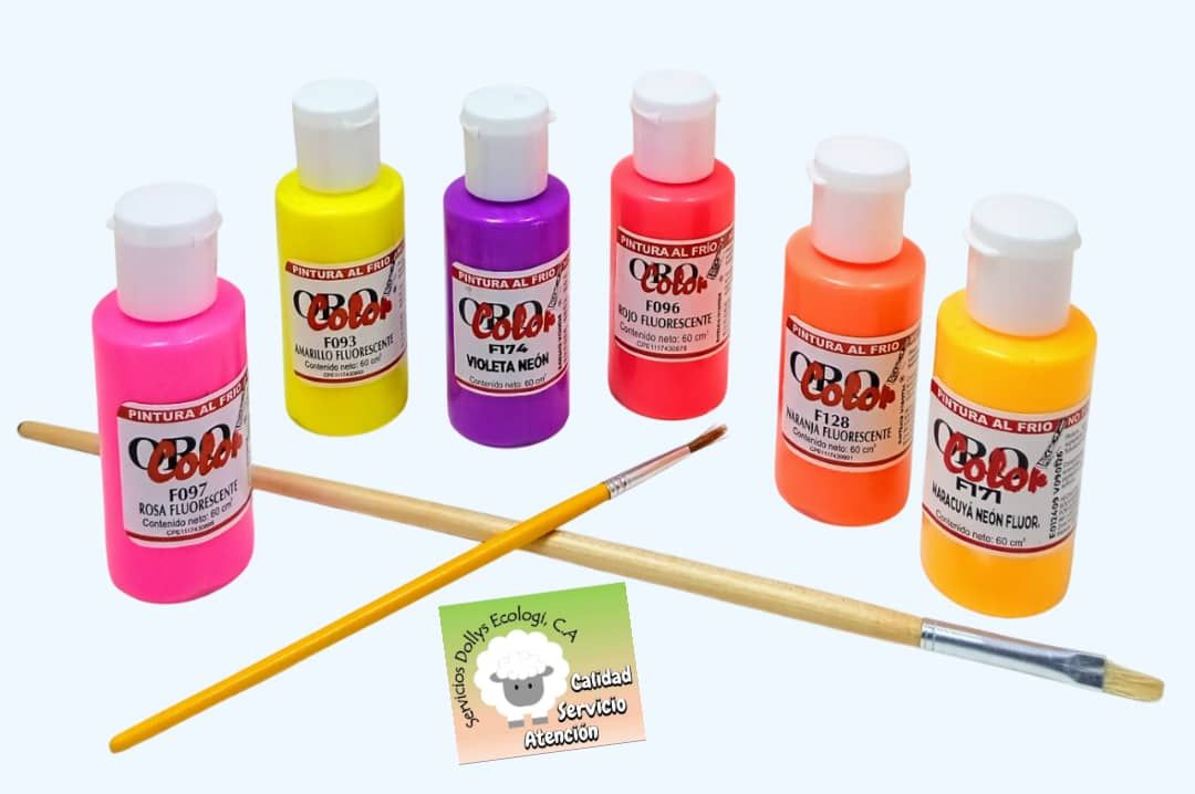 PINTURAS OROCOLOR FLUORESCENTE PRESENTACION 60 CC PINTURAS OROCOLOR FLUORESCENTE PRESENTACION 60 CC