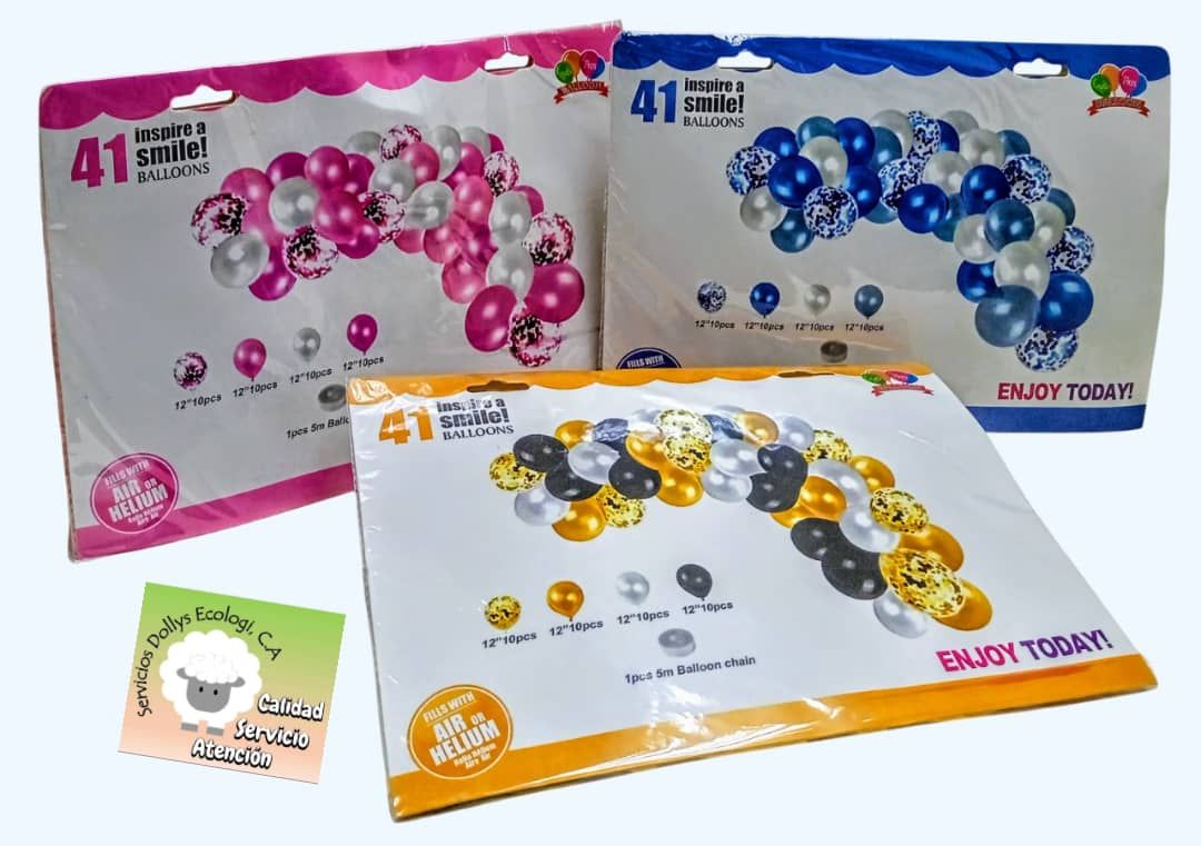 GLOBOS SET DE CUMPLEAÑOS - PAQUETE DE 41 PIEZAS GLOBOS SET DE CUMPLEAÑOS - PAQUETE DE 41 PIEZAS
