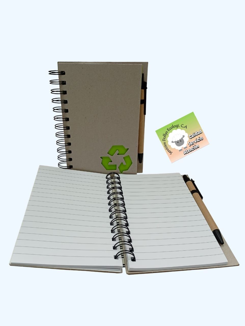 LIBRETA ESPIRAL ARTESANAL PARA APUNTES CON BOLIGRAFO, 2 TAMAÑOS, PEQUEÑA Y MEDIANA