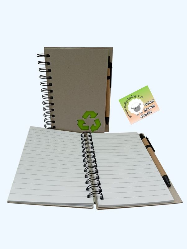 LIBRETA ESPIRAL ARTESANAL PARA APUNTES CON BOLIGRAFO, 2 TAMAÑOS, PEQUEÑA Y MEDIANA LIBRETA ESPIRAL ARTESANAL PARA APUNTES CON BOLIGRAFO, 2 TAMAÑOS, PEQUEÑA Y MEDIANA