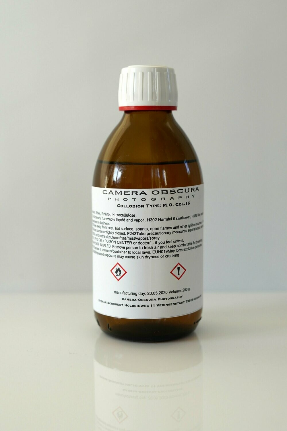 Collodion "Camera Obscura Standard denatured negative 5%" 250ml