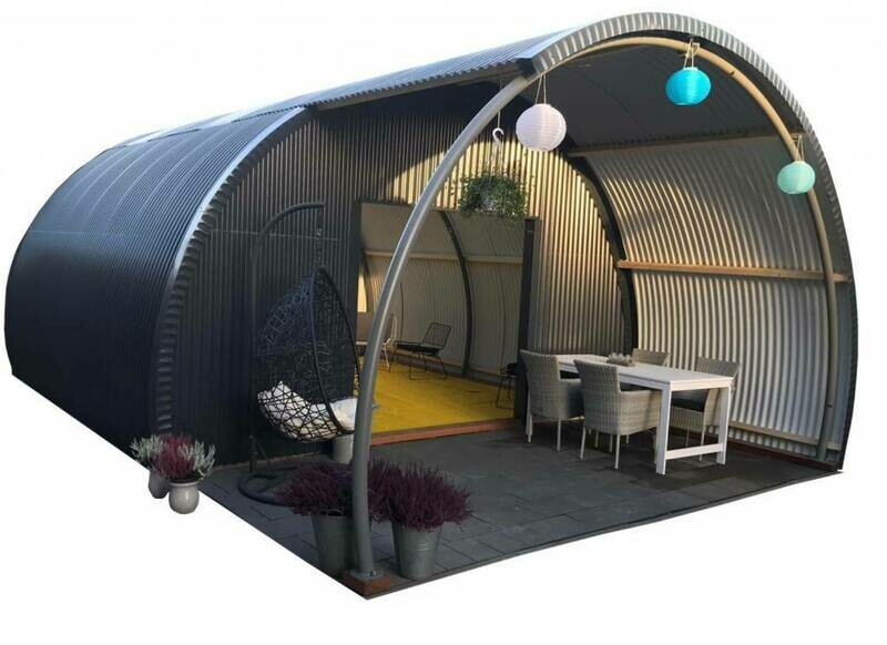 Industriële tuinschuur