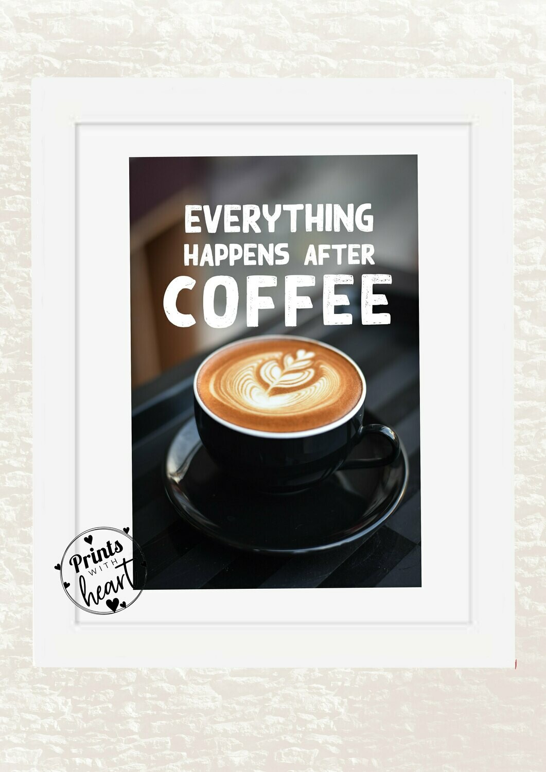 Everything happens after coffee