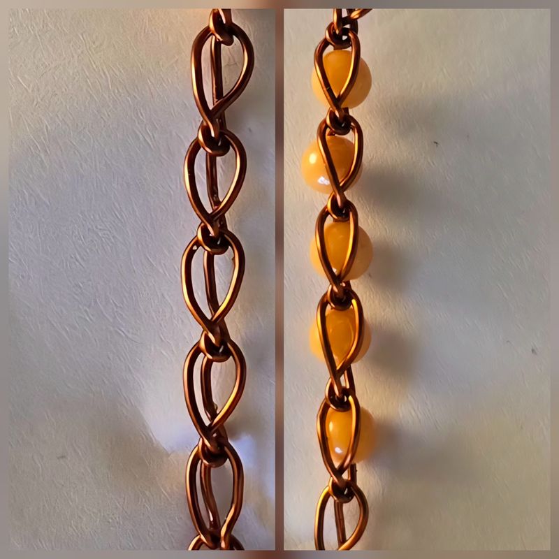 How to CroShape© "Twisty" Wire Chain and Add Beads.