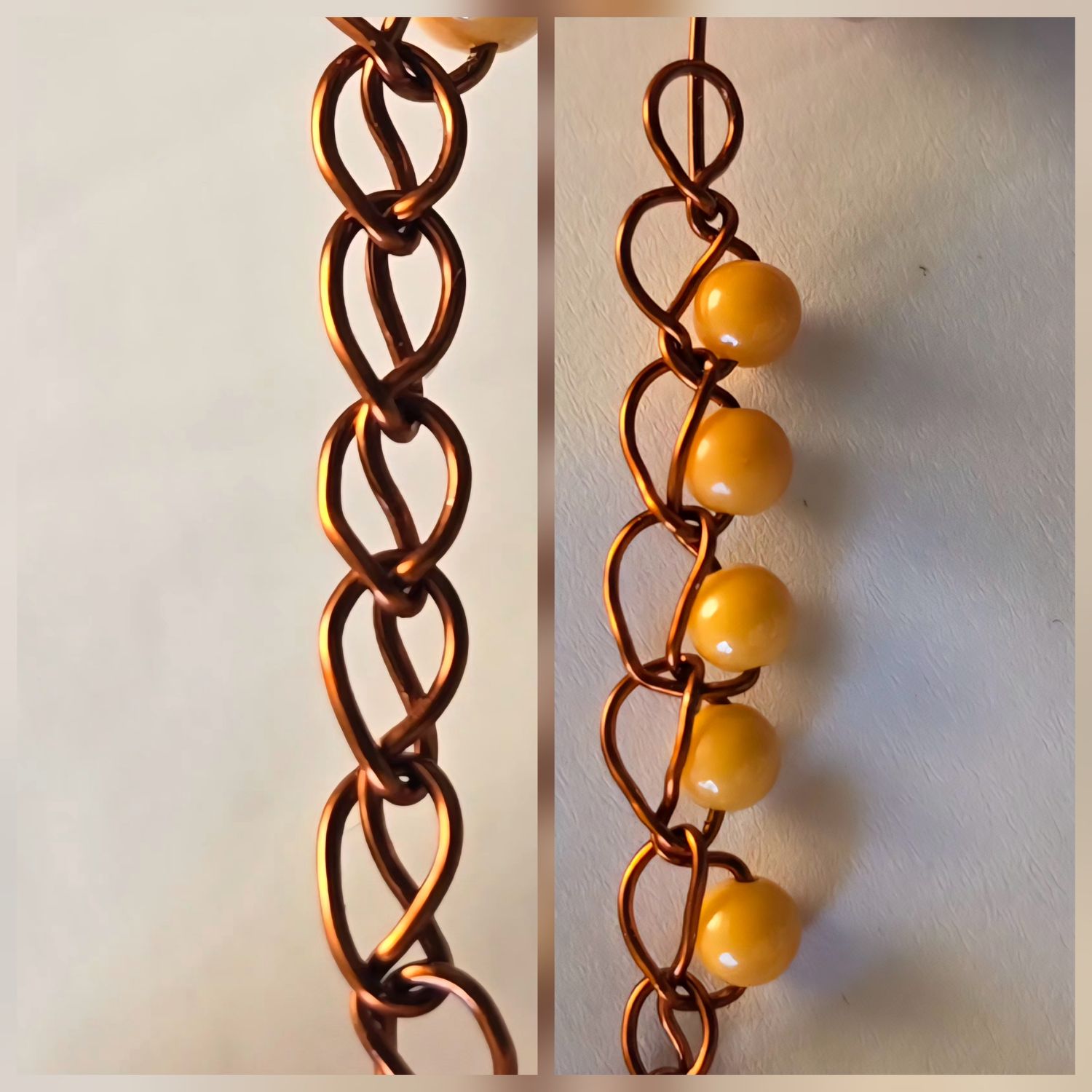 How to CroShape© "Crossy" Wire Chain and Add Beads.