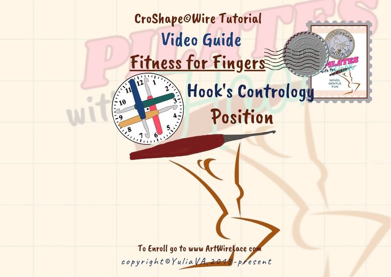 Learn to CroShape©Wire. Fitness for Fingers. Hooks Contrology. Position.