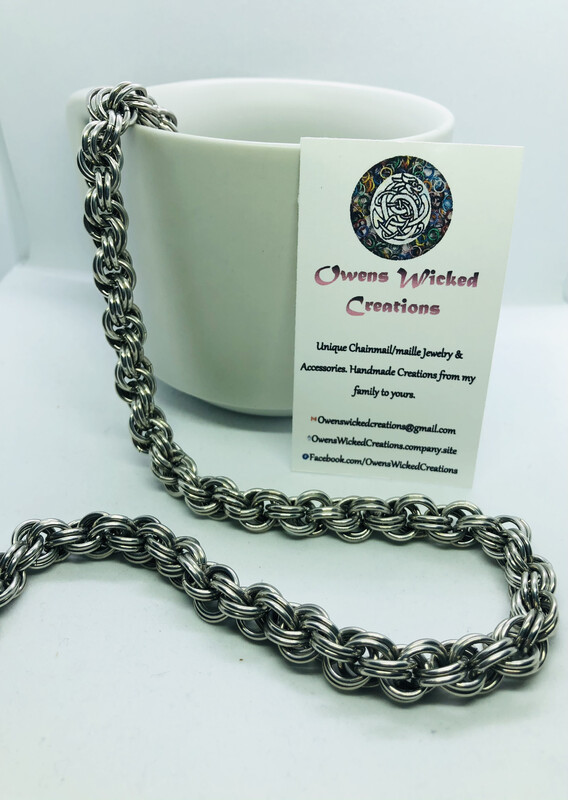Double Spiral Weave Necklace