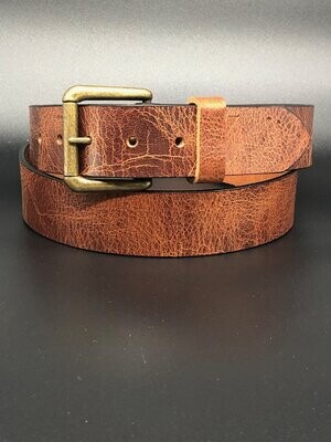 No. 2 Men's Leather Belt - Light Brown