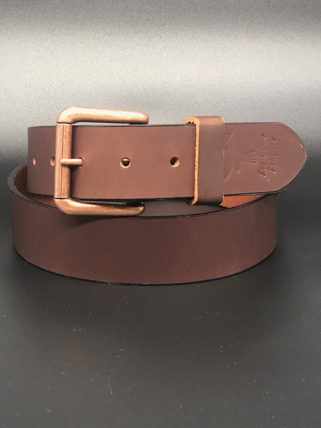 No. 4 Men's Leather Belt - Chocolate