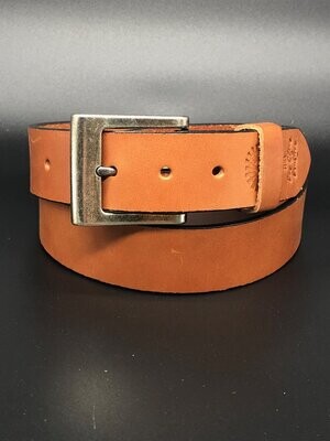 No 23 Men's Leather Belt - Golden Brown Calf