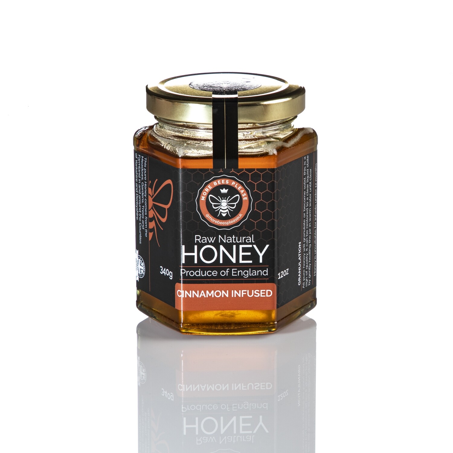 Luxury Cinnamon Infused, Raw &amp; Natural Honey