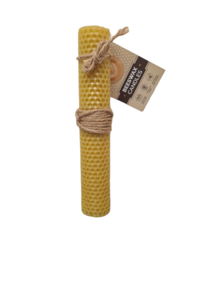 Large Hand Rolled Beeswax Candles