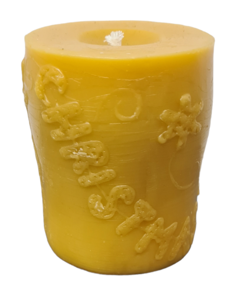 Beeswax Christmas Candle