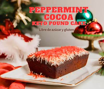 Peppermint Cocoa Keto Pound Cake
