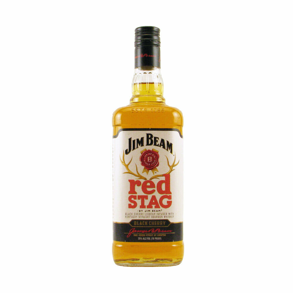 Jim Beam Red Stag Black Cherry Bourbon Whiskey 1L