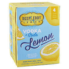 Deep Eddy Lemon Vodka + Soda 4/12oz. Cans