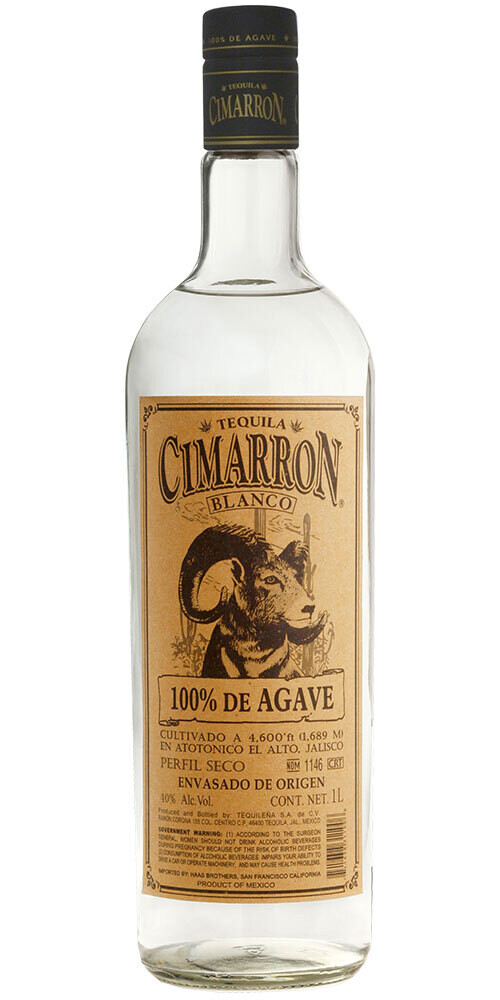 Cimarron Blanco Tequila 1L