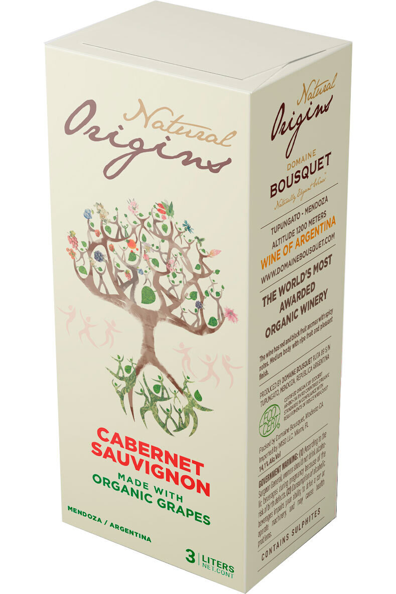 Domaine Bousquet Natural Origins Cabernet Sauvignon 3L Box
