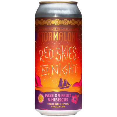 Stormalong  Red Skies at Night Cider 4/16oz Cans
