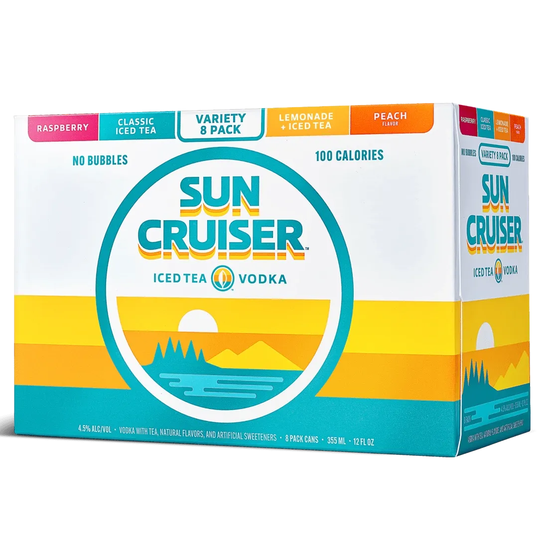 Sun Cruiser Variety Pack Vodka &amp; Tea 8/12oz Cans