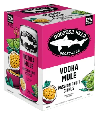 Dogfish Head Passion Fruit Citrus Vodka Mule 4/355ml Cans