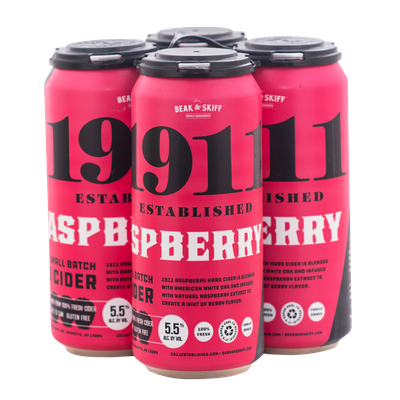 1911 Raspberry Cider 4/16oz Cans