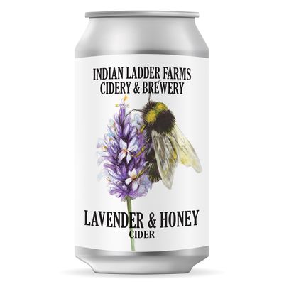 Indian Ladder Farms Lavender &amp; Honey Cider 4/16oz. Cans