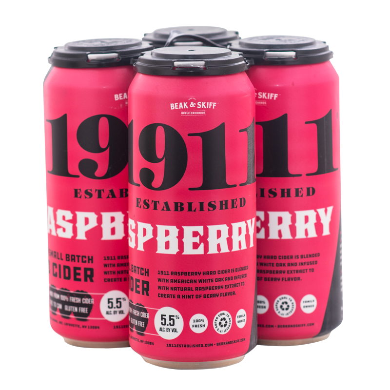1911 Raspberry Cider 4/16oz Cans