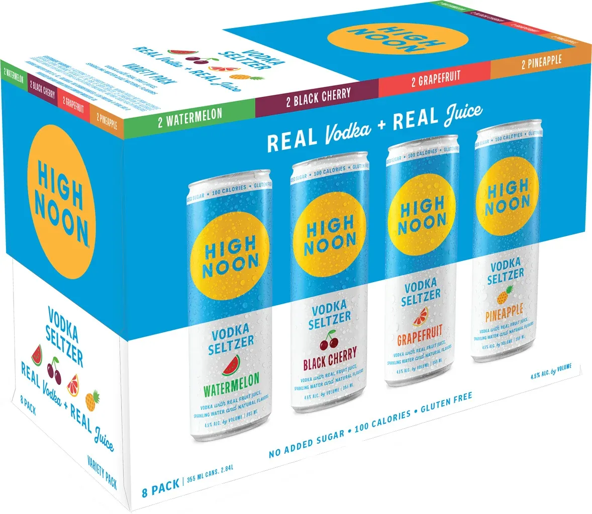 High Noon Variety Pack 8/355ml Cans