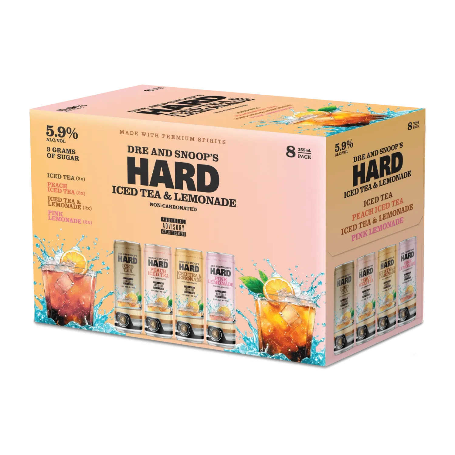 Gin &amp; Juice Hard Iced Tea Variety Pack 8/355ml Cans