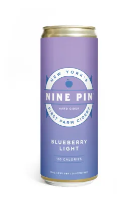 Nine Pin Cider Works Blueberry Light 4/12 oz cans
