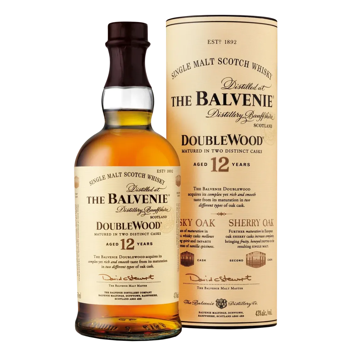 Balvenie Doublewood 12 year Single Malt Scotch Whisky 750ml
