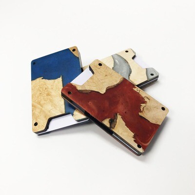 Wood & Resin Minimalist Wallet