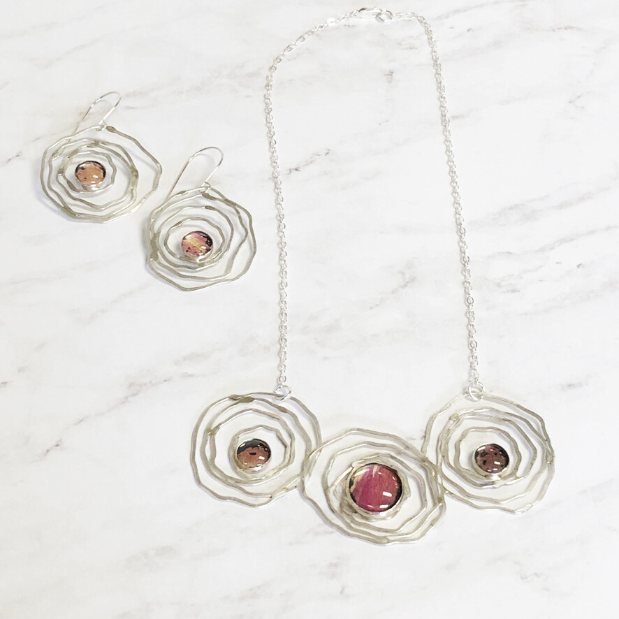 Rose Petal Rosette Jewelry